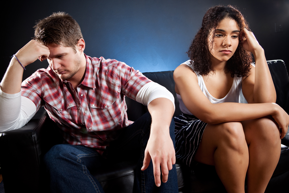 Frustrated Couple Frustrated Couple mad at eachother