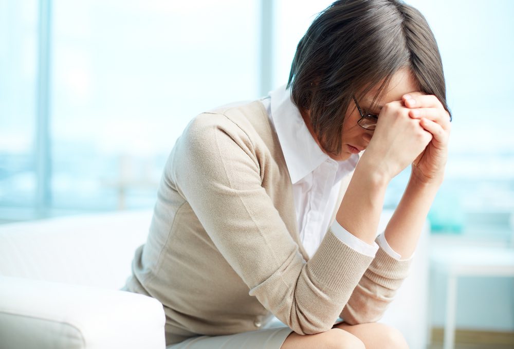 Procrastination Tired Woman Tired Woman Face Buried in hands