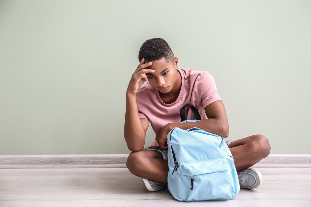 Racism Boy Backpack Lonely Af Am Boy