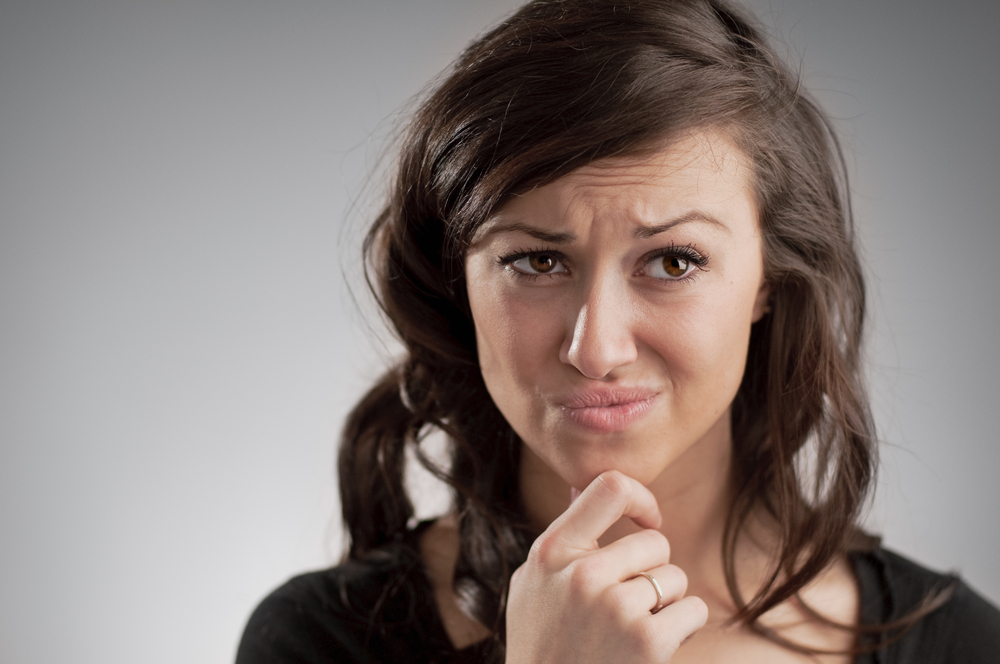 Woman Confused making decision